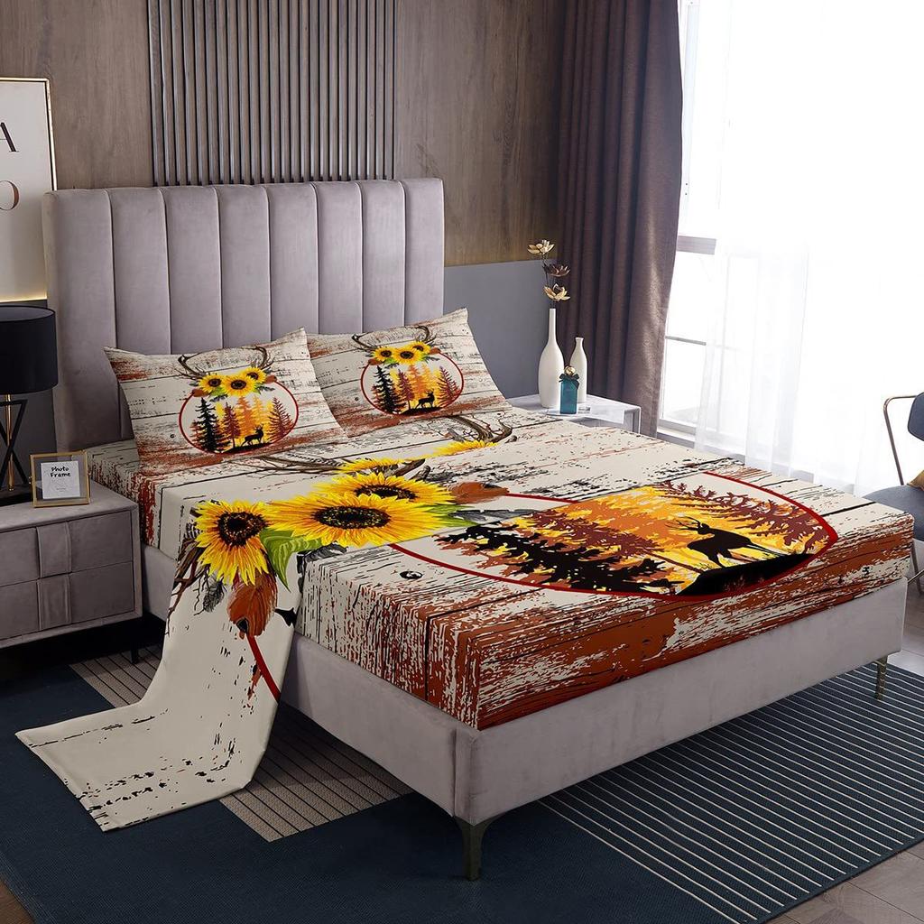 Спорт Бейсбол Узор Простынь Четырехпредметный Постельный Комплект Спальня Комната Общежитие Постельные Принадлежности Декорация