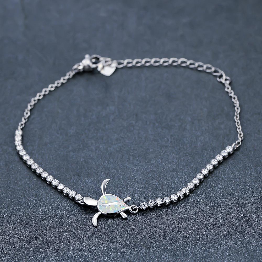 Новый персонализированный платиново-синий браслет Australian Treasure Single Turtle с завязкой на шнурке с простым темпераментом и высококачественными аксессуарами