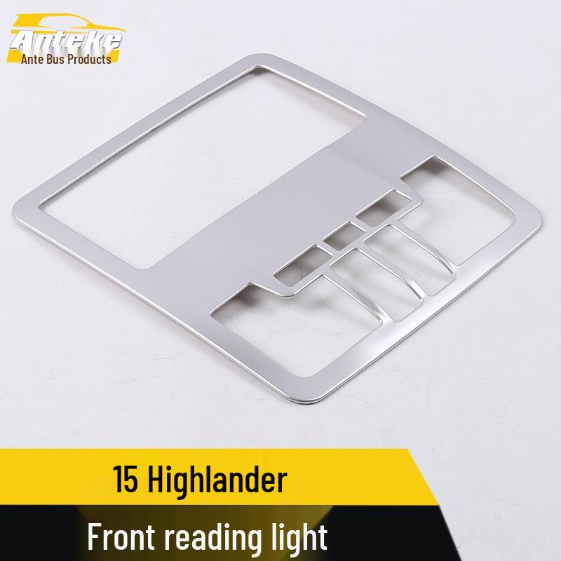 Highlander Front & Center Console Reading Light Frame Covers - Decorative Frame Accessories for 15 Models