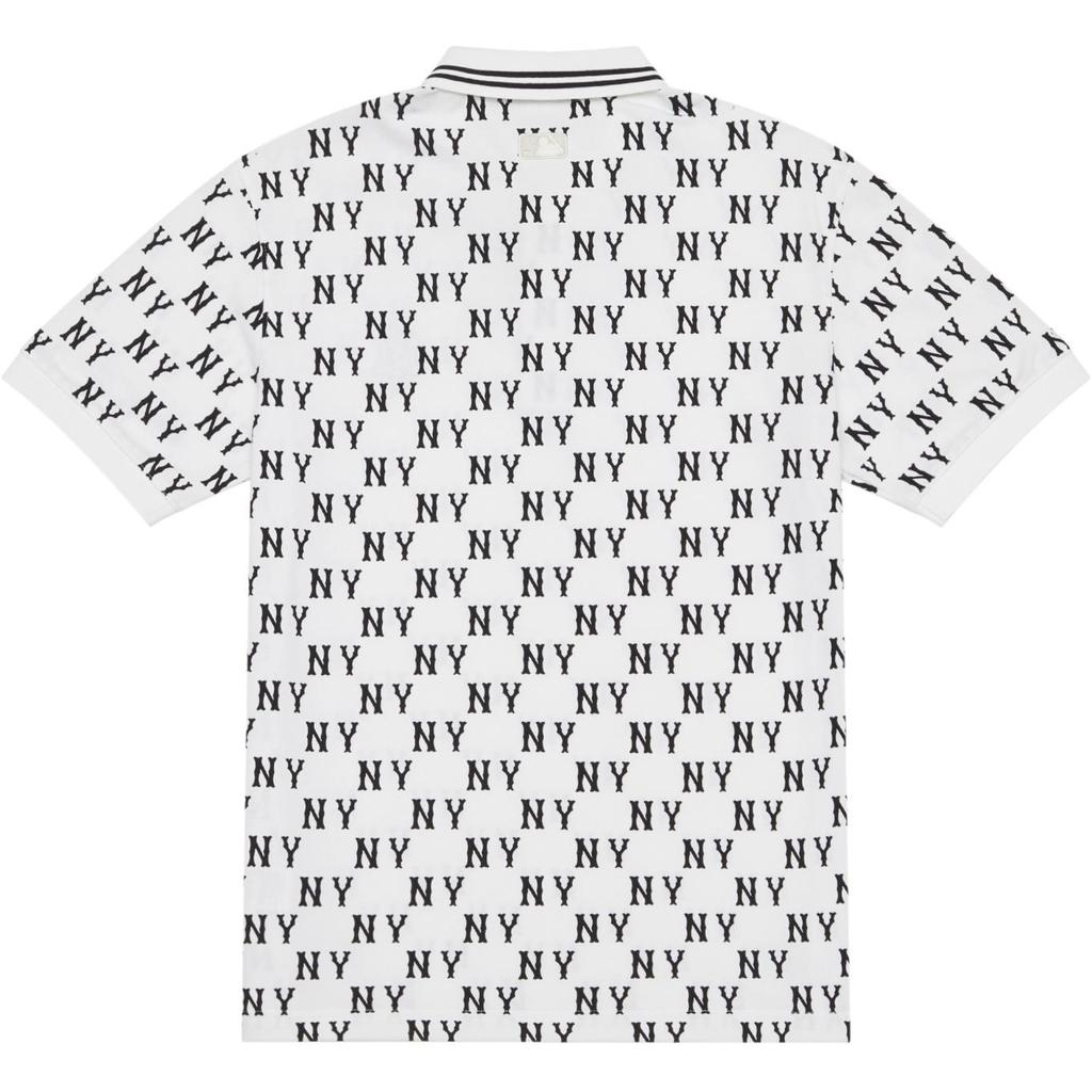 Новая коллекция MLB MONOGRAM Поло New York Yankees SS24 Унисекс Белый слоновой кости 3APQM0443-50IVS
