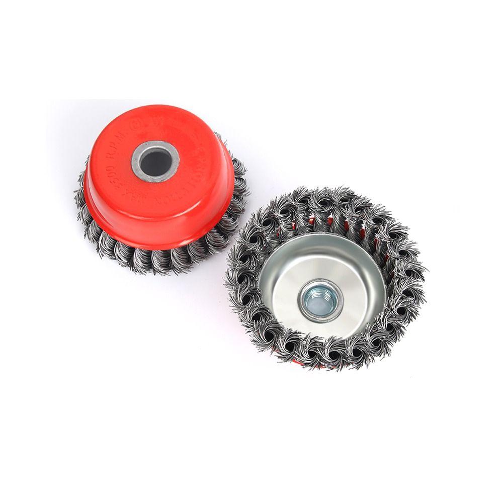 Очистка ржавчины, проволочная щетка для удаления ржавчины, угловая шлифовальная машина, чашка, абразивная щетка, абразивный инструмент