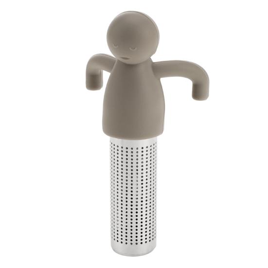 Figure-Shaped Silicone Tea Infuser Flexible Heat-Resistant Tea Strainer for Loose Leaf Easy-Clean Filter for Home Office Novelty Tea Accessory