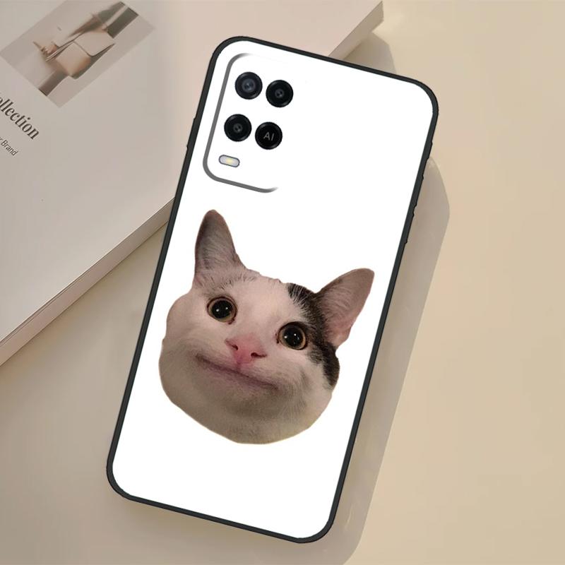 Мемное лицо Белуги Улыбающийся Чехол Для Oppo A17 A57 A77 A74 A54 A94 A78 A98 A18 A60 A80 A40 A38 A58 A96 A76 A16 A15 A5 Pro