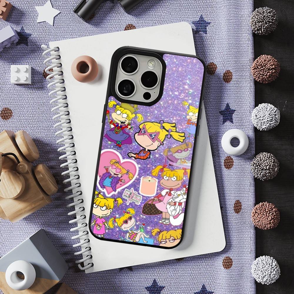 Cute R-Rugrats A-Angelica Phone Case For iPhone 16,15,14,13,12,11,Pro,Max,Plus,Mini,Magsafe,Magnetic Wireless Charging Case