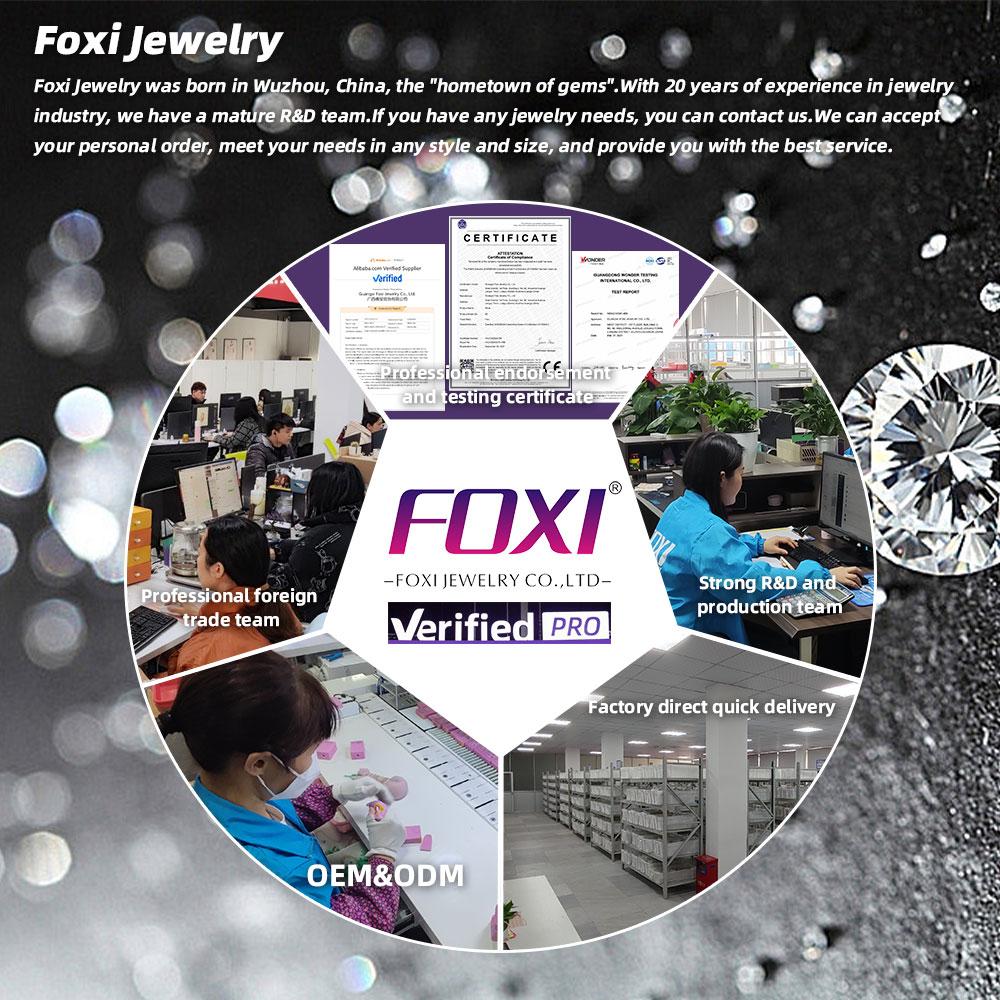 Foxi Hot Sell Bling Iced Out Cubic Zirconia Red Heart Earring Hypoallergenic 925 Silver Heart Jewelry Set Ring Necklace Sets