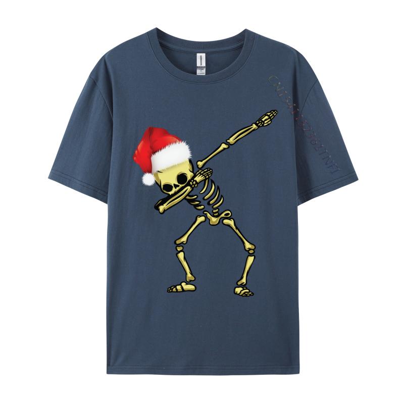 Skull Dab Dabbing Dance Funny Christmas Human Skull T-Shirts T Shirt For Autumn Cotton O Neck Streetwear T-Shirt Tshirt