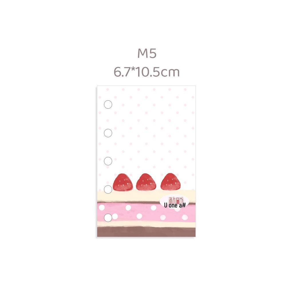 Waka Waka Strawberry Cake Acrylic Planner Dividers - M5/A6/A7 Sizes