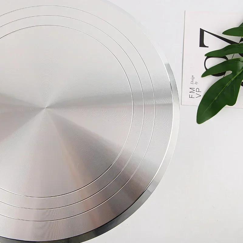 Baking Tools Aluminum Alloy Birthday Cake Turntable Plastic Ceramic Turntable Glass Turntable 10/12 INCH Flower Mounting Table