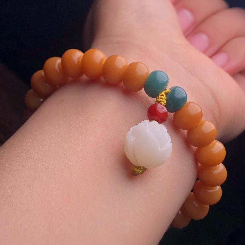 Weathered Jade-like Bodhi Root Bracelets Jewelry