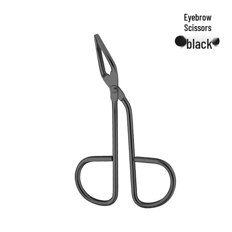 Eyebrow and Nose Hair Grooming Set: Flat and Slanted Tip Tweezers, Plucking Tweezers, Mustache Scissors, and Eyebrow Clips.