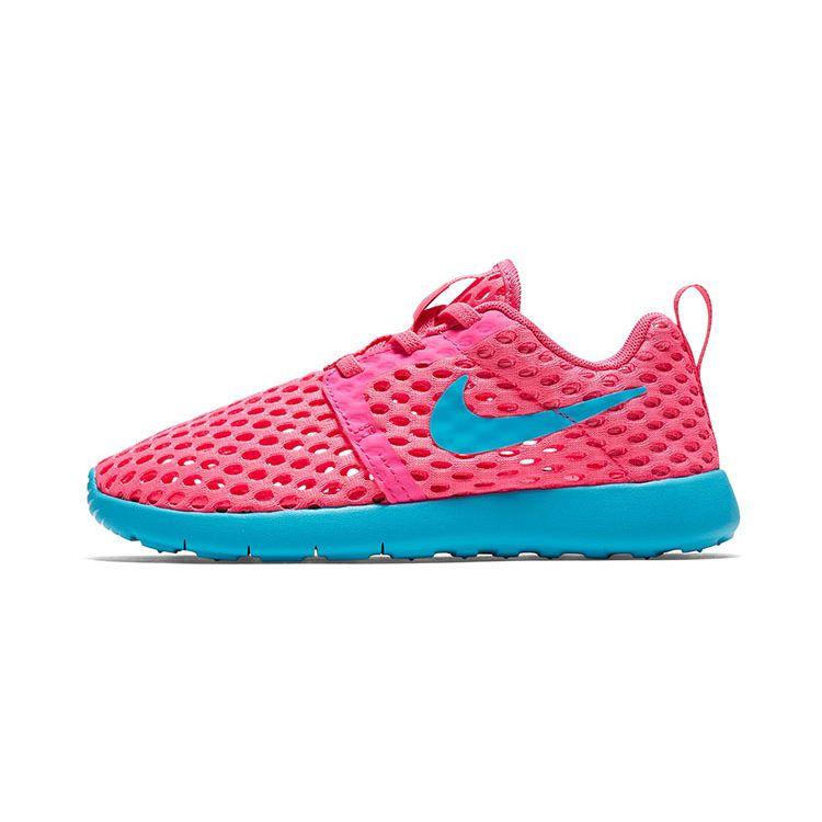 Nike Roshe One Flight Weight Comfortable Durable Rebound Low Top Kids Casual Shoes Kids Sneaker Pink Blue 819694-602