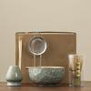1set of Japanese matcha ceramic set, including kiln transformation matcha bowl, whisk, Hyakubon stand, matcha blender, gift