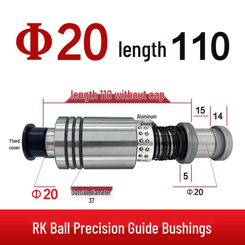 Replacement Disc Mill Mold Accessories - Cross Roller Rolling Rubber Sleeve & Outer Guide Post Bushing Set