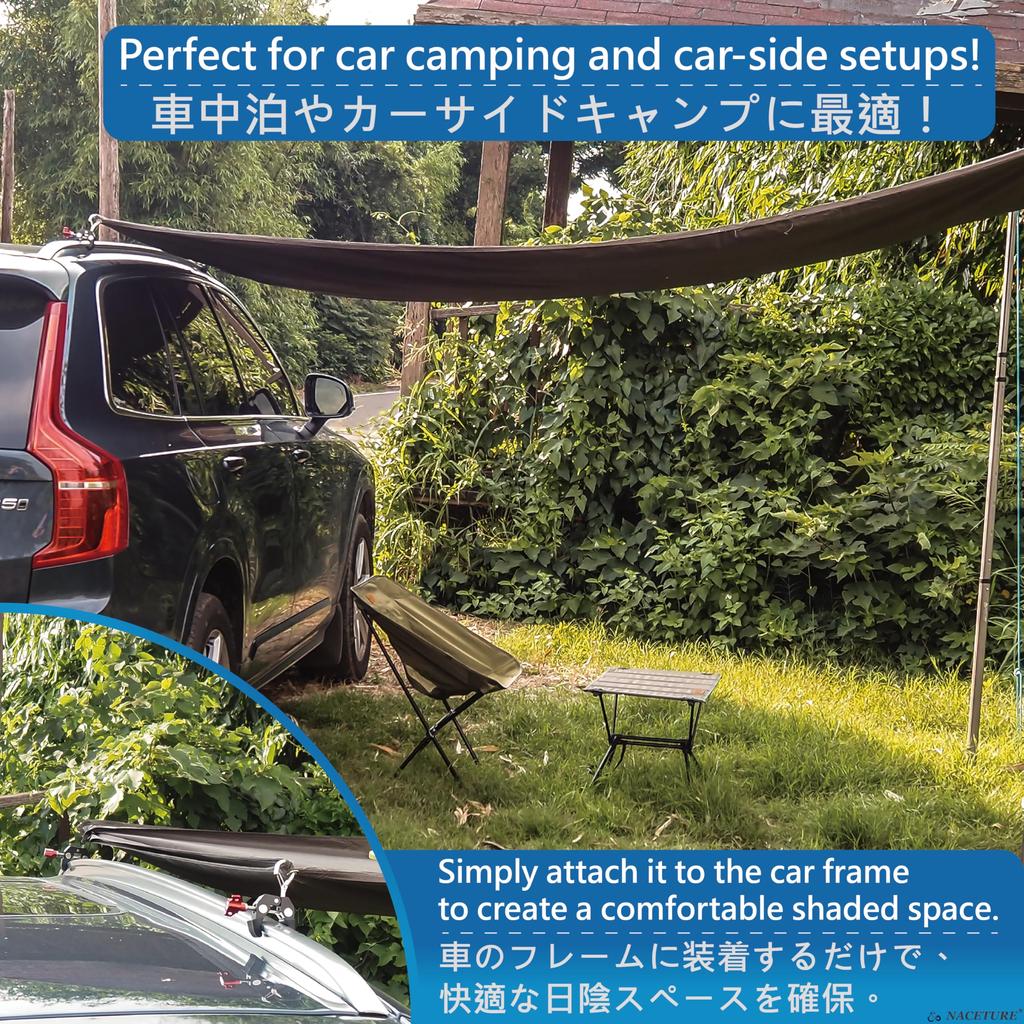 Набор из 2 автомобильных крючков для тента Легко совместим с боковой частью автомобиля и крышей Включает автомобильное шарнирное крепление Аксессуары для кемпинга и автомобильного тента – Устойчивые к царапинам,