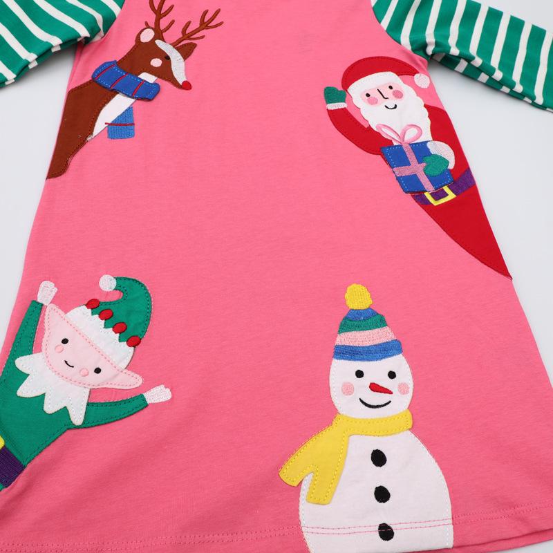 Новые платья А-силуэта с длинными рукавами для девочек, идеально подходящие для весны и осени