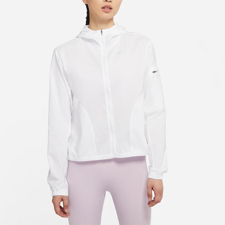 Nike Hooded Logo Windbreaker Jacket Women Jackets White DQ1062-100