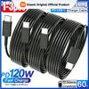 Xiaomi Кабель PD 120 Вт USB Type C на C для быстрой зарядки Samsung Galaxy S22 S23 S24 S25 Plus Note Ultra A53 A54, кабель для зарядки и передачи данных, 3/1 шт.