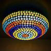 Сферическая потолочная лампа из стеклянной мозаики для гостиной на крыше, украшение дома