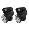 One Pair Suitcase Casters Nylon Black Luggage Wheels for Replacement Upgrade Travel