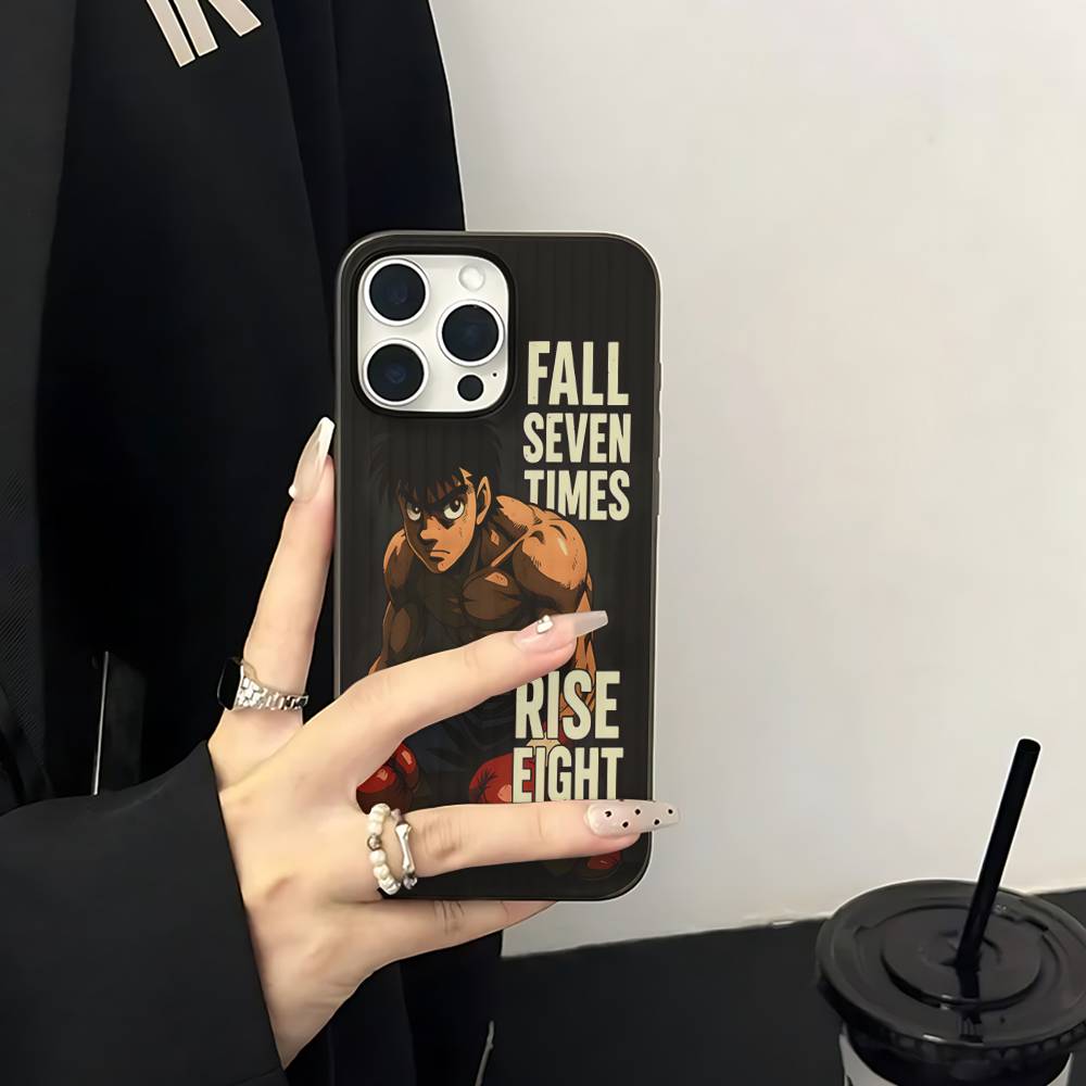 Hajime No Ippo Anime For IPhone 16 15 14 13 12 11 17 Pro Max Plus Wave Corrugated Phone Case Anti Drop Cover