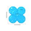 Crystal Coaster Mold 4-Cavity Flower Shaped Holographic Resin Molds Silicone Jewelry Making Epoxy Mould Decorative DIY