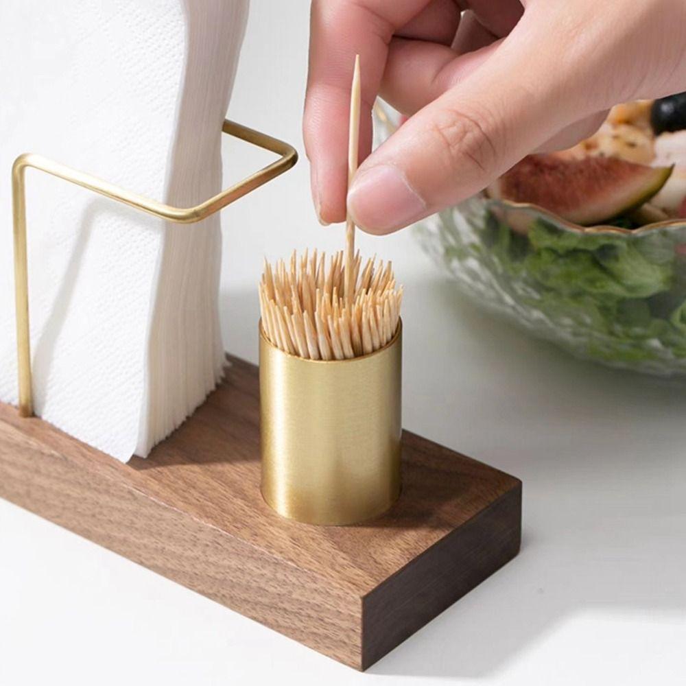 Metal Tissue Box Gold Tissue Dispenser Multi-use Napkin Holder Restaurant
