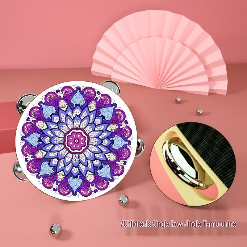 6-дюймовый тамбурин в дуньхуанском стиле: Древний Перформанс Ручной Барабан и Инструмент Орфа