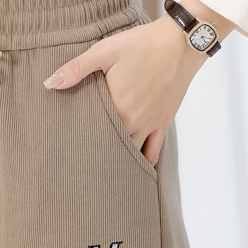 Autumn Winter New Fleece Trousers Korean Casual Harun Pants Female Loose Trousers Trend Women's Sports Pants