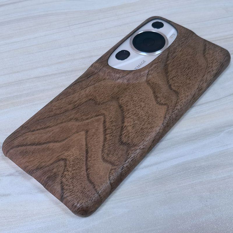Элегантный защитный чехол из арамидного волокна из дерева для Huawei P60 - стильный и прочный мобильный чехол