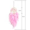Tree Of Life Dream Catcher Handmade Pink Gravel Wall Hangings Feather Craft Home Decor Wind Chimes Dreamcatchers Room Decorate Quality