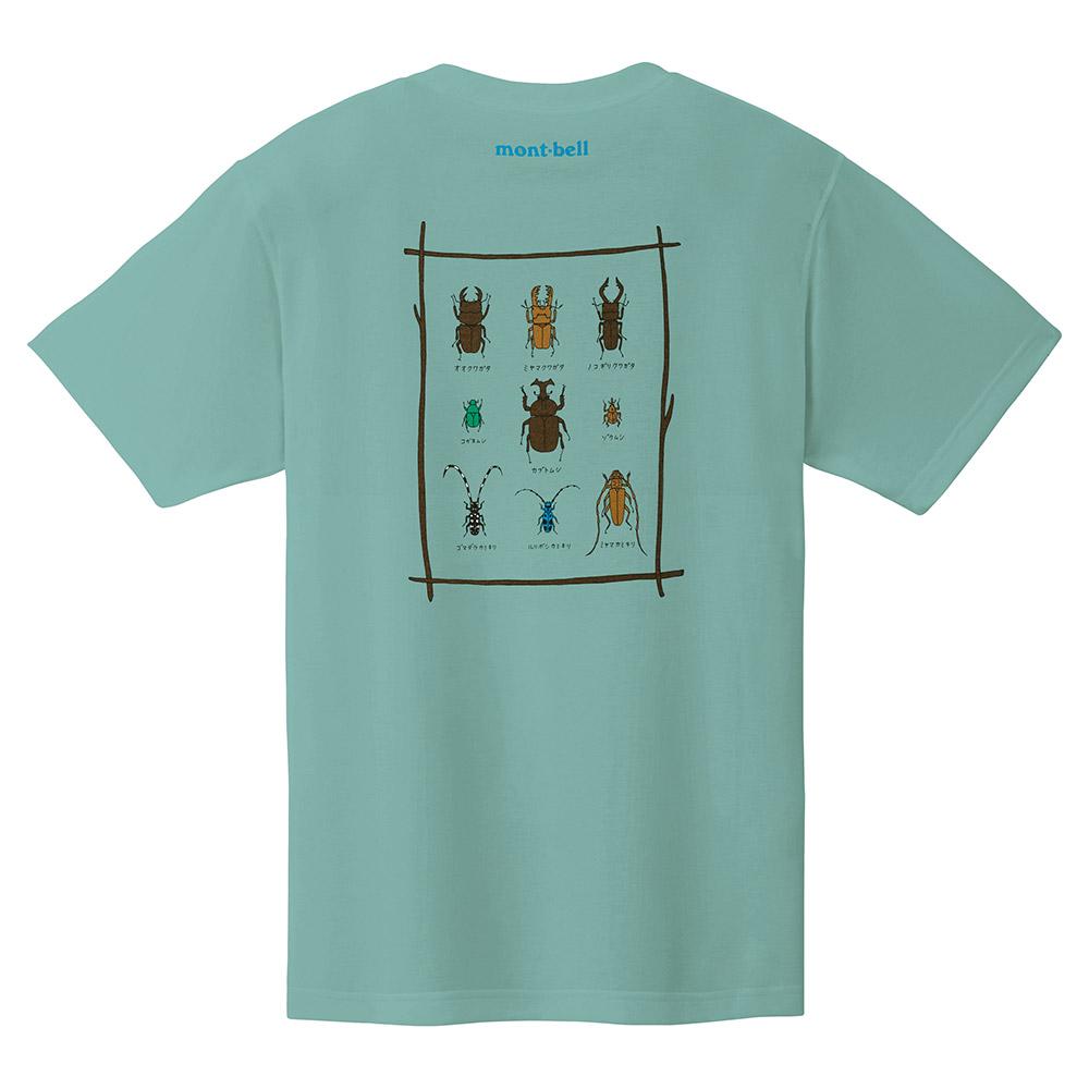 MONTBELL Japanese Animal Print Crew Neck Outdoor Casual Quick-Drying Breathable Short Sleeve T-Shirt Unisex