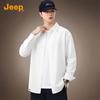 JEEP Men's American Style 100% Cotton Long-Sleeve Shirt