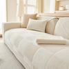 Pure Color Plush Sofa Cover Non-Slip Nordic Style Couch Cover Soft Warm Universal Sofa Mat Towel for Living Room Four Seasons