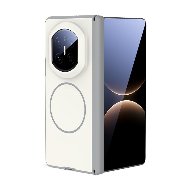 Магнитный Чехол для Телефона для Huawei MATE X7 Двойная Центральная Ось Полностью Закрывающий Шарнир Жесткая Крышка для Huawei MateX6 X5 X3
