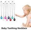 Кулон-капля, детское ожерелье для прорезывания зубов, силиконовый прорезыватель для аутизма, сенсорное жевание