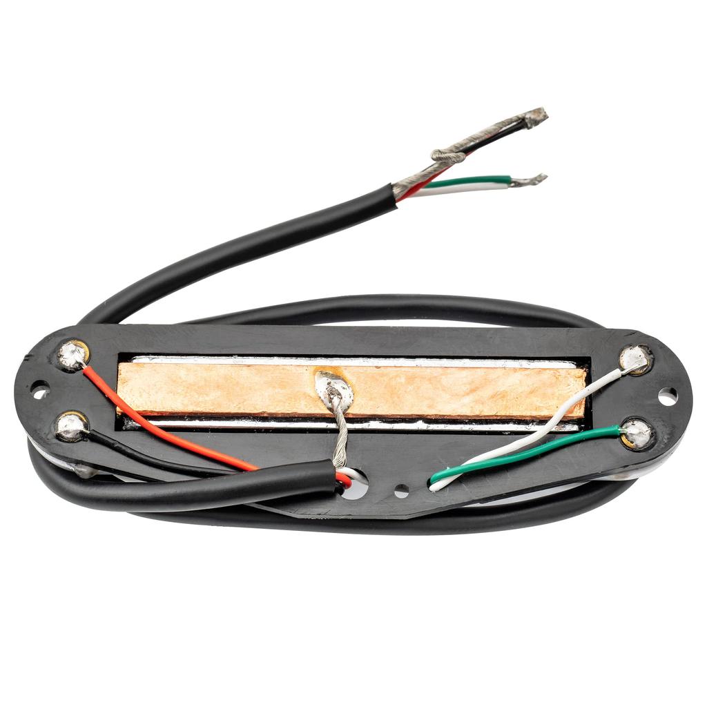 Musiclily HOT RAILS ST Guitar Single-Size Humbucker Pickup for Fender Squier Strat Electric Guitar, White