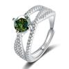 Bague Ringen Ювелирные изделия из стерлингового серебра 925 пробы для женщин 1 карат 2 карат D цвет муассанит кольцо с сертификатом Свадебные обручальные открытые кольца