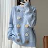 Women Sweater 100% Wool MODERN NEW SAGA O-neck Knit Pullover Thick Winter Jumpers Female Knit Tops