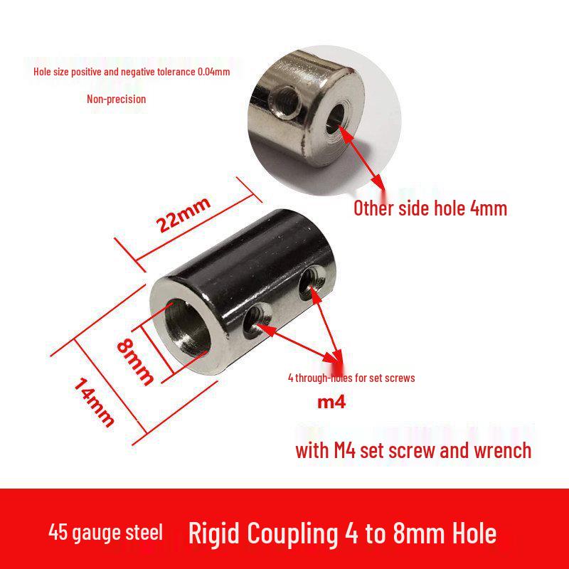 Steel Motor Shaft Coupling Adapter for 3/4/5/6/8/10/12mm Shafts
