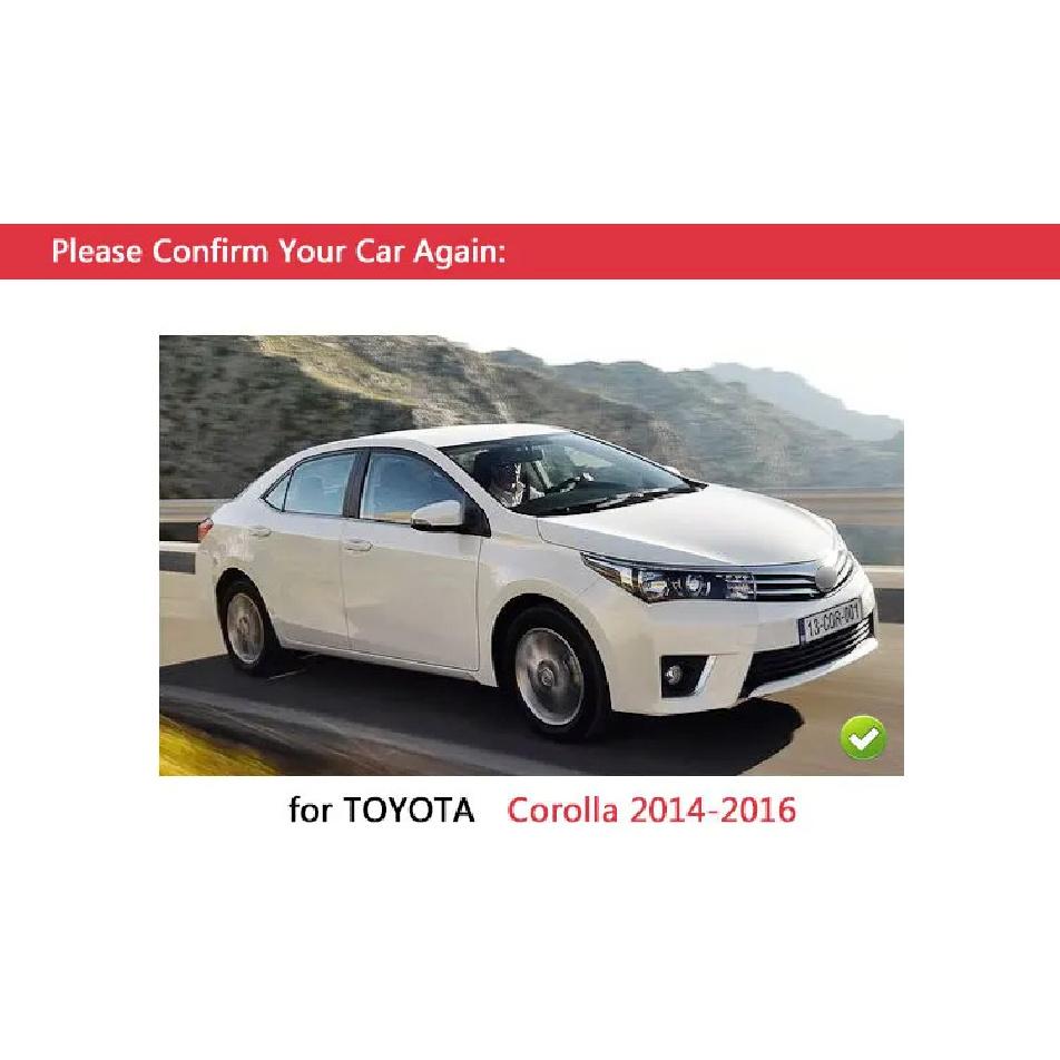 for TOYOTA Corolla 2014 2015 2016 MK11 E160 Levin Luxurious Chrome Door Handle Car Covers Accessories Car Stickers Car Styling