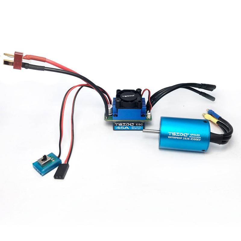 YSIDO 2435 2440 2838 2847 Brushless Motor 35A 45A ESC for Wltoys 124016 Remo Hobby XLH Timaya Redcat 1/12 1/14 1/16 RC Boat Car