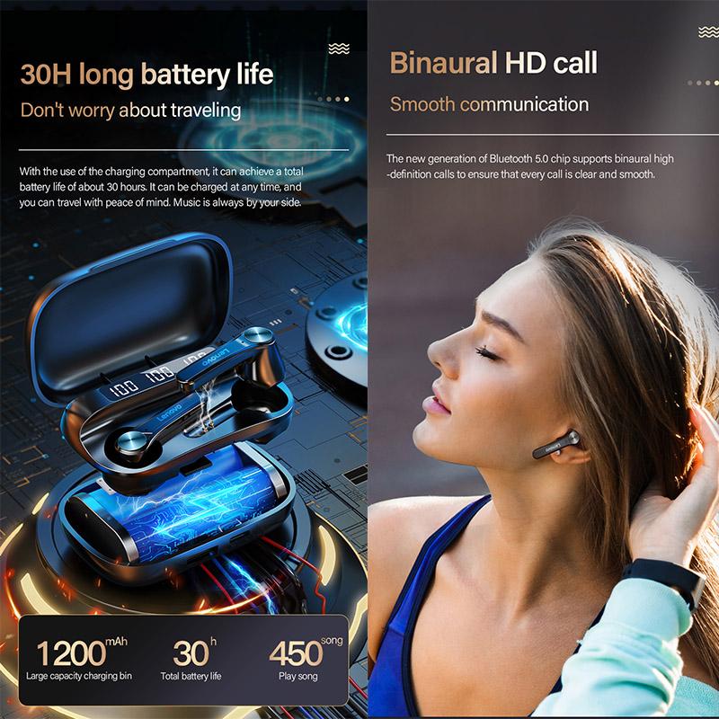 Водонепроницаемые спортивные наушники Lenovo QT81