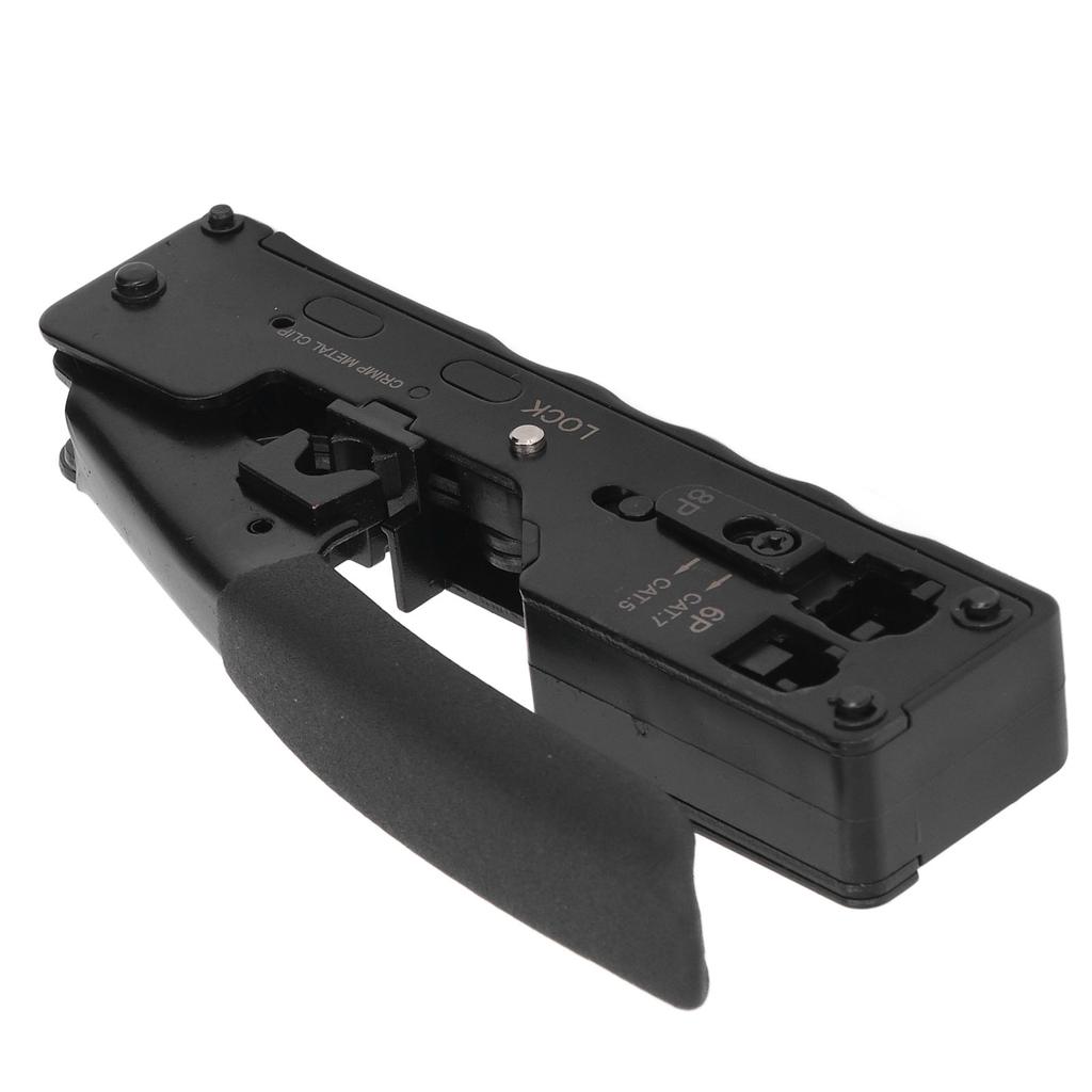 Набор клещей для обжима кабеля, храповой механизм, инструмент для зачистки и резки кабеля с 10 шт. RJ