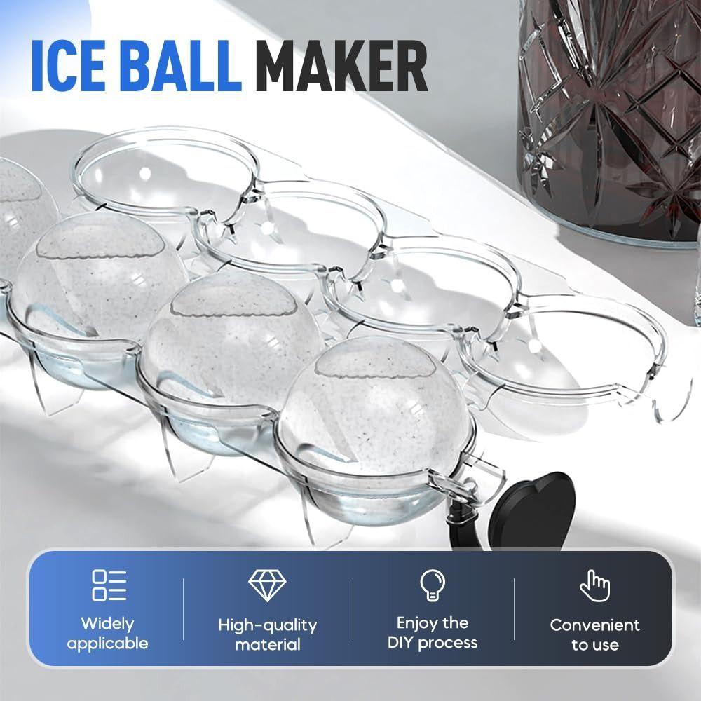 Clear Ice Cube Mold Round Ice Cube Maker Summer Ice Box  for Bar Party