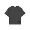 WE11DONE FW22 Свободная футболка с круглым вырезом и коротким рукавом с принтом логотипа спереди Унисекс Топы Серый WD-TT3-22-785-M-CH