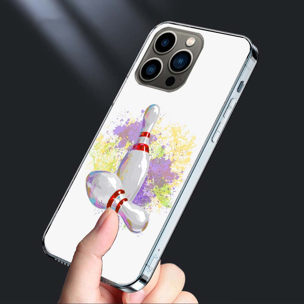 Чехол для телефона с развлечениями в боулинге Для iPhone 16E 15 Pro 14 Plus 17E 16 17 Pro Max Air 11 12 13 Mini Ударопрочный Capa