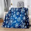 Snowflake Christmas Soft Film Plush Sofa Bed Throwing Cartoon  Blankets Modern Flannel Blanket Cover Gedruckt Bettdecke Geschenk