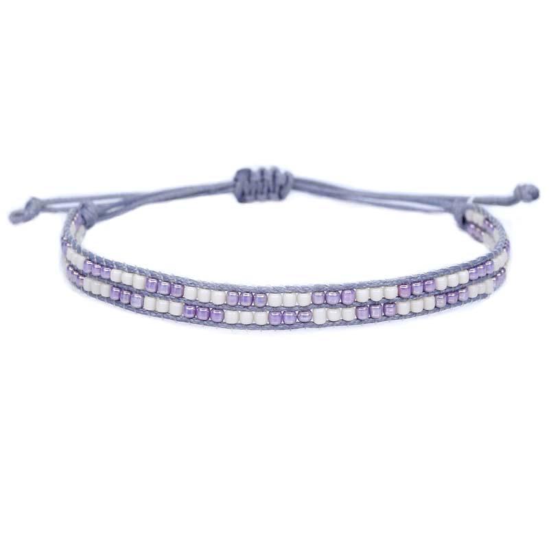 Бохо разноцветные граненые хрустальные японские стеклянные бусины Миюки плетеный браслет для женщин и мужчин Бохо ручная работа шикарные модные украшения