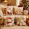 45x45cm Throw Pillow Covers Washable Christmas Themed Pillow Case  For Friends
