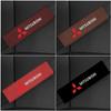 cyhk7 2pcs Suede for Mitsubishi Car SeatBelt Pad Shoulder Pretection Covers Lancer EX Pajero Outlander Eclipse Delica Grandis ASX Colt